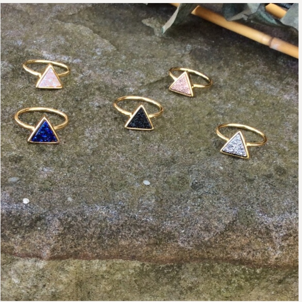 •••triangle druzy ring••• - Picture 4 of 4